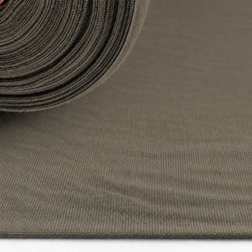 Bündchenstoff Uni - Navy Grün