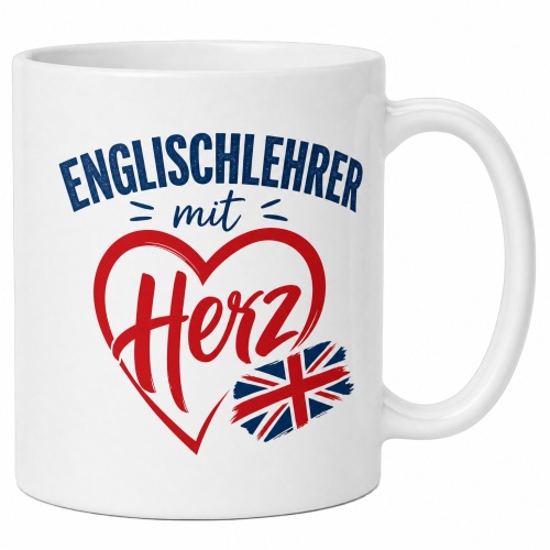 Tasse »Englischlehrer mit Herz«