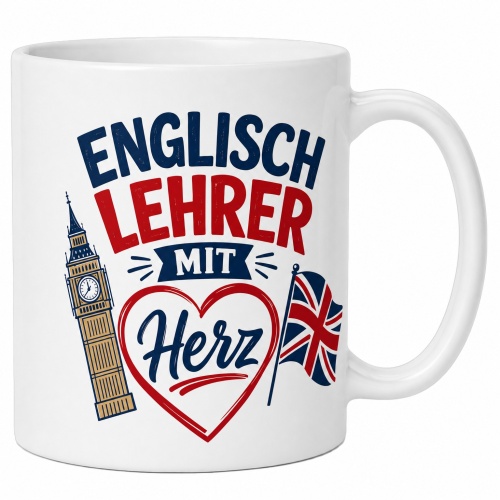 Tasse »Englischlehrer mit Herz«