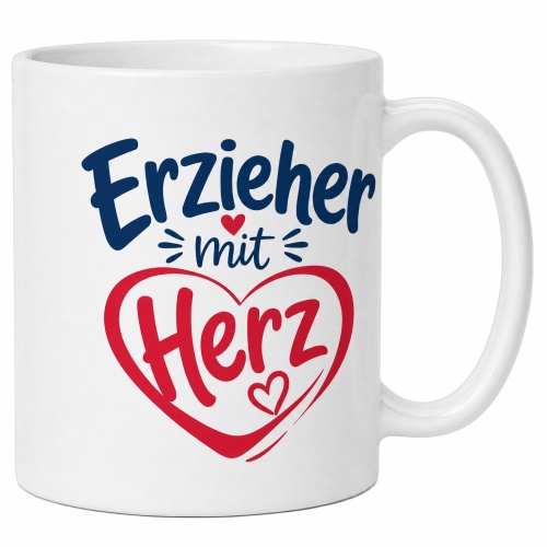 Tasse »Erzieher mit Herz«