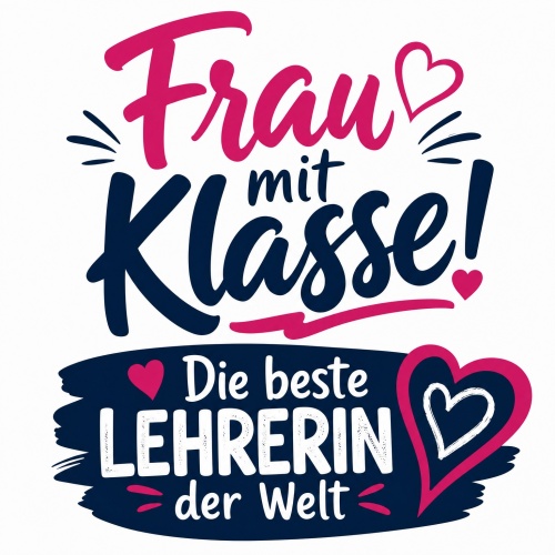 Tasse »Frau mit Klasse! Die beste Lehrerin der...