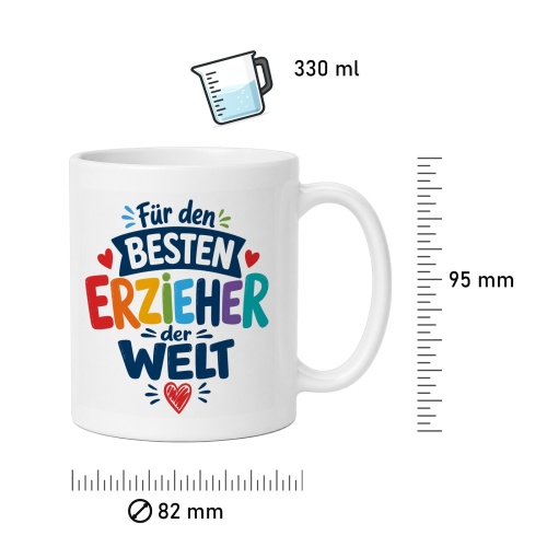 Tasse »Für den besten Erzieher der Welt«
