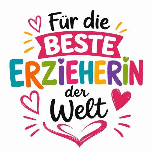 Tasse »Für die beste Erzieherin der Welt«