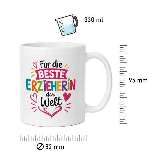 Tasse »Für die beste Erzieherin der Welt«