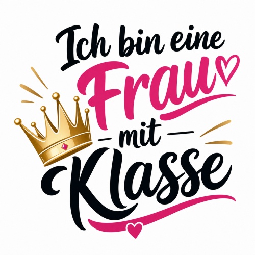 Tasse »Ich bin eine Frau mit Klasse«