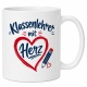 Tasse »Klassenlehrer mit Herz«