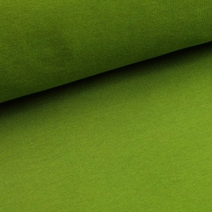 Bündchenstoff Uni - Kiwi Grün - Premiumqualität