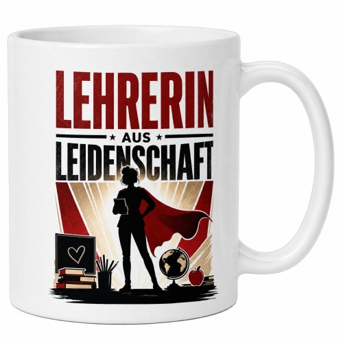 Tasse »Lehrerin aus Leidenschaft«