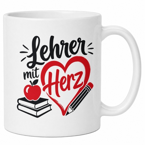 Tasse »Lehrer mit Herz«