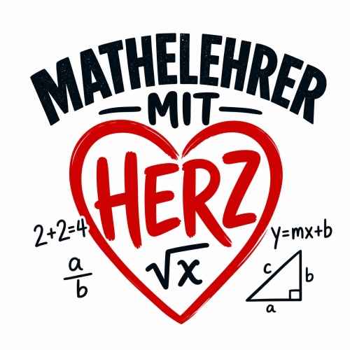 Tasse »Mathelehrer mit Herz«