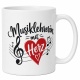Tasse »Musiklehrerin mit Herz«