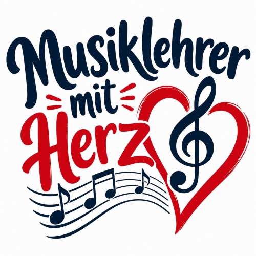 Tasse »Musiklehrer mit Herz«