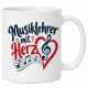 Tasse »Musiklehrer mit Herz«