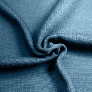 Bündchenstoff Uni - Dunkel Blau - Premiumqualität