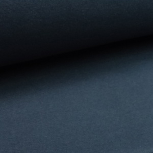 Bündchenstoff Uni - Dunkel Blau - Premiumqualität