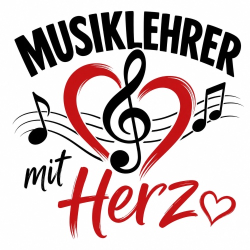 Tasse »Musiklehrer mit Herz«
