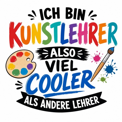 Tasse »Ich bin Kunstlehrer also viel cooler als...