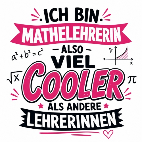 Tasse »Ich bin Mathelehrerin, also viel cooler...«