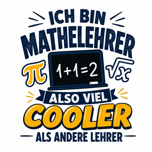 Tasse »Ich bin Mathelehrer – also viel cooler...