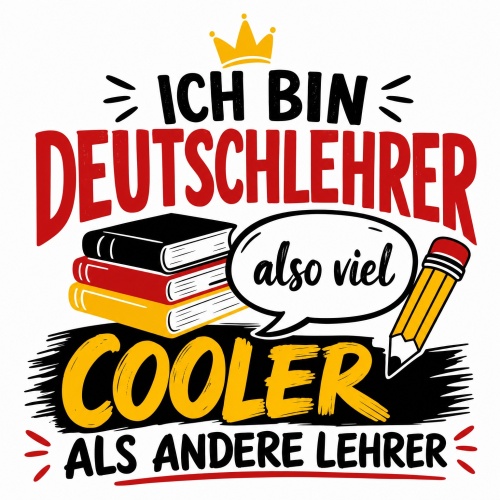 Tasse »Ich bin Deutschlehrer – also viel...
