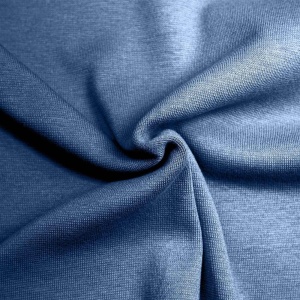 Bündchenstoff Uni - Jeans Blau - Premiumqualität