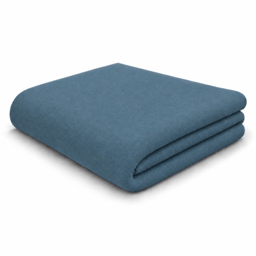 Bündchenstoff Uni - Jeans Blau