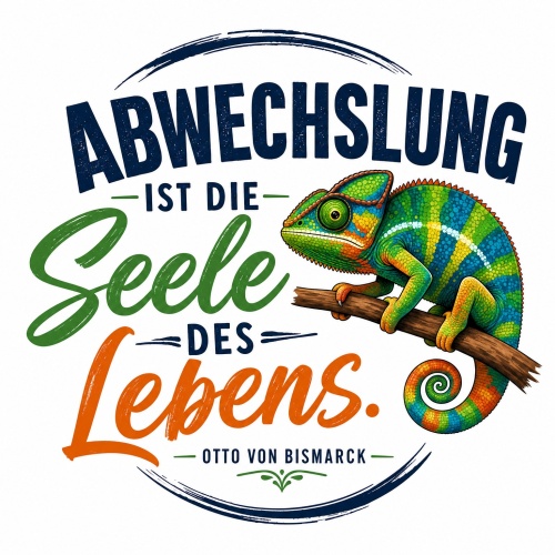 Tasse »Abwechslung ist die Seele des Lebens«