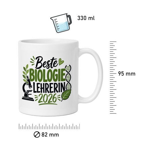 Tasse »Beste Biologie Lehrerin 2026«
