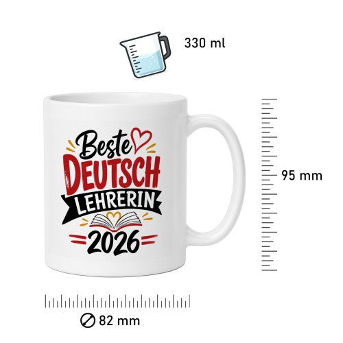 Tasse »Beste Deutschlehrerin 2026«