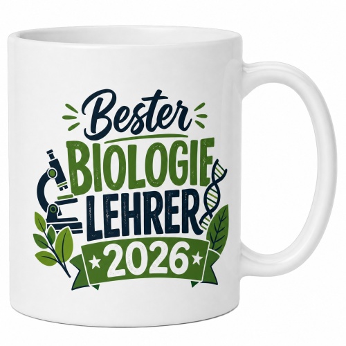 Tasse »Bester Biologielehrer 2026«
