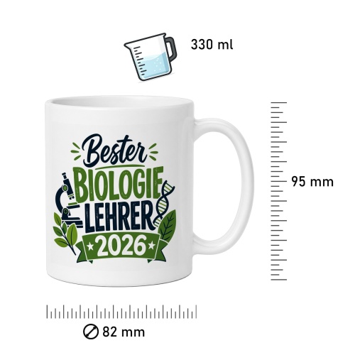 Tasse »Bester Biologielehrer 2026«