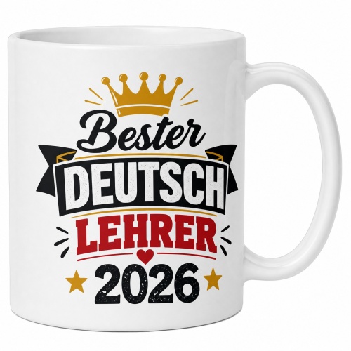 Tasse »Bester Deutschlehrer 2026«