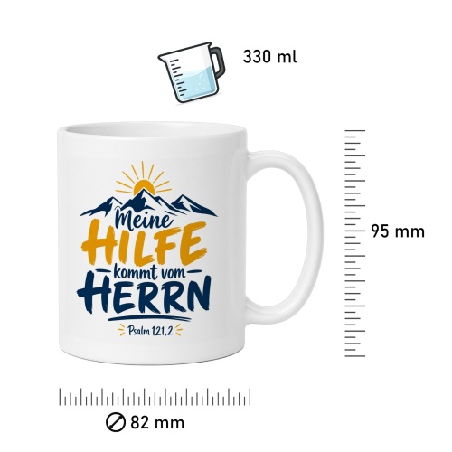 Tasse »Meine Hilfe kommt vom Herrn«
