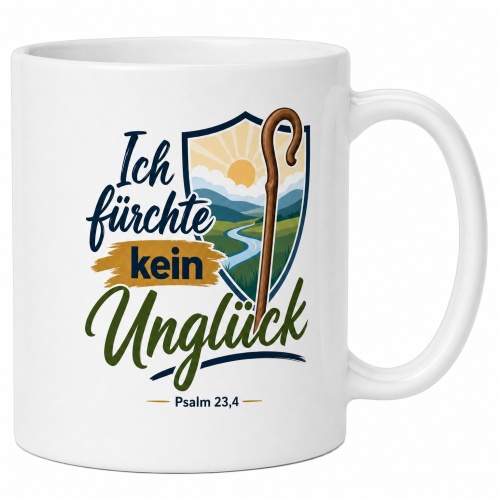 Tasse »Ich fürchte kein Unglück«