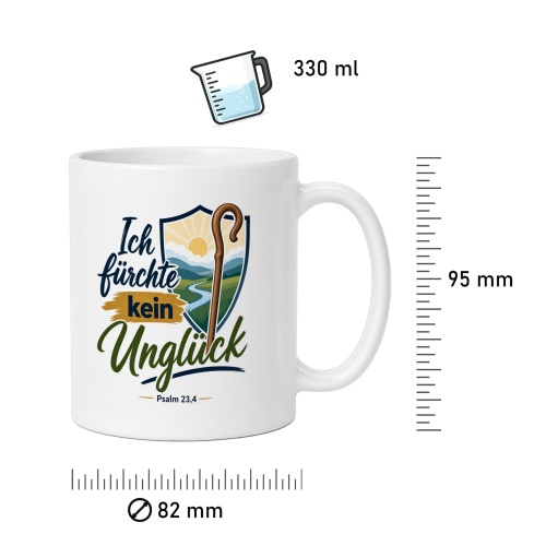 Tasse »Ich fürchte kein Unglück«