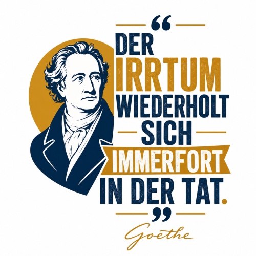 Tasse »Der Irrtum wiederholt sich immerfort«
