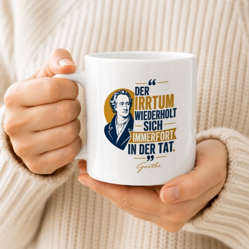 Tasse »Der Irrtum wiederholt sich immerfort«