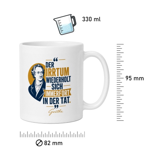 Tasse »Der Irrtum wiederholt sich immerfort«