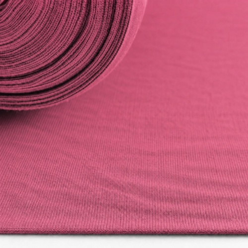 Bündchenstoff Uni - Pink