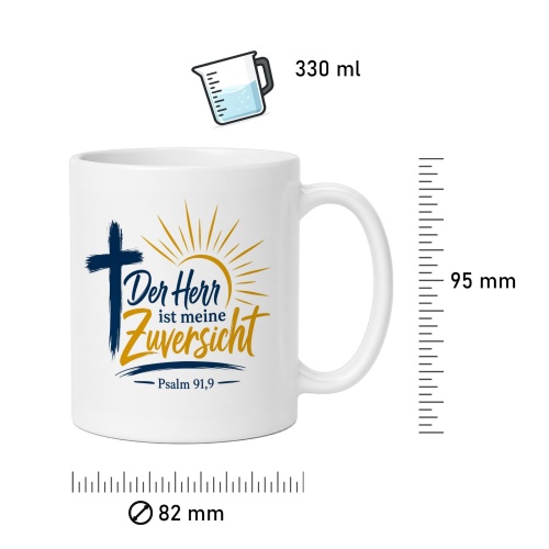 Tasse »Der Herr ist meine Zuversicht«