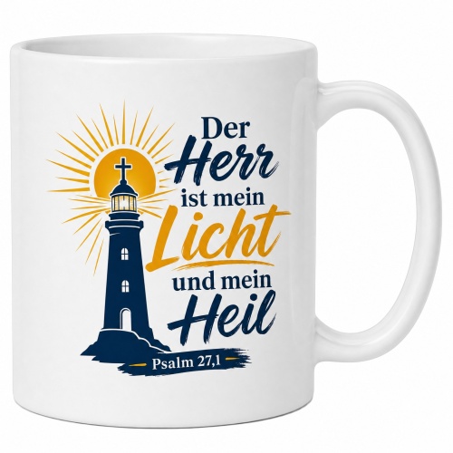 Tasse »Der Herr ist mein Licht und mein Heil«