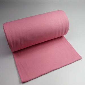 Bündchenstoff Uni - Alt Rosa - Premiumqualität