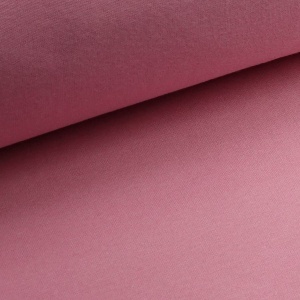 Bündchenstoff Uni - Alt Rosa - Premiumqualität