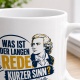 Tasse »Was ist der langen Rede kurzer Sinn?«