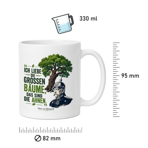 Tasse »Ich liebe die großen Bäume, das sind die Ahnen«