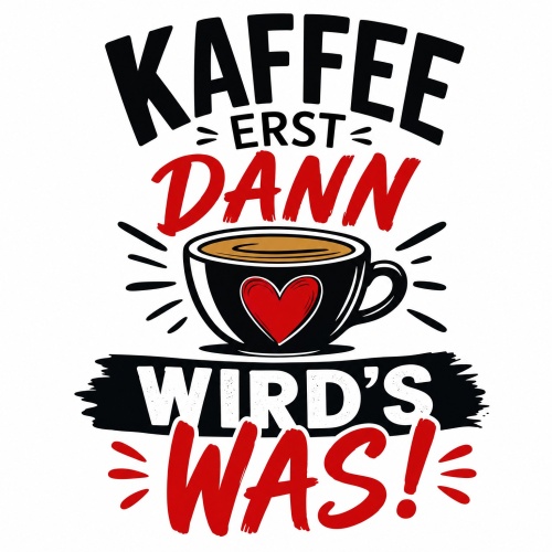 Tasse »Kaffee erst dann wird’s was!«