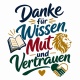 Tasse »Danke für Wissen, Mut und Vertrauen«