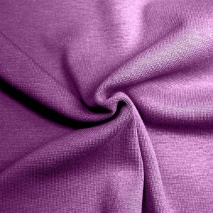 Bündchenstoff Uni - Dunkel Lila - Premiumqualität