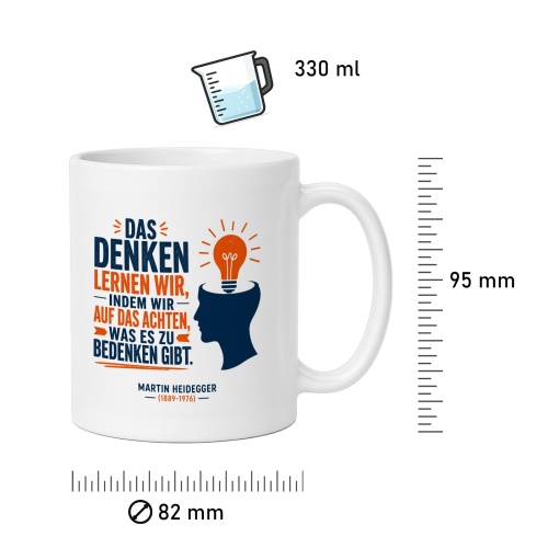 Tasse »Das Denken lernen wir…«