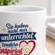 Tasse »Sie haben nicht nur unterrichtet, sondern inspiriert«